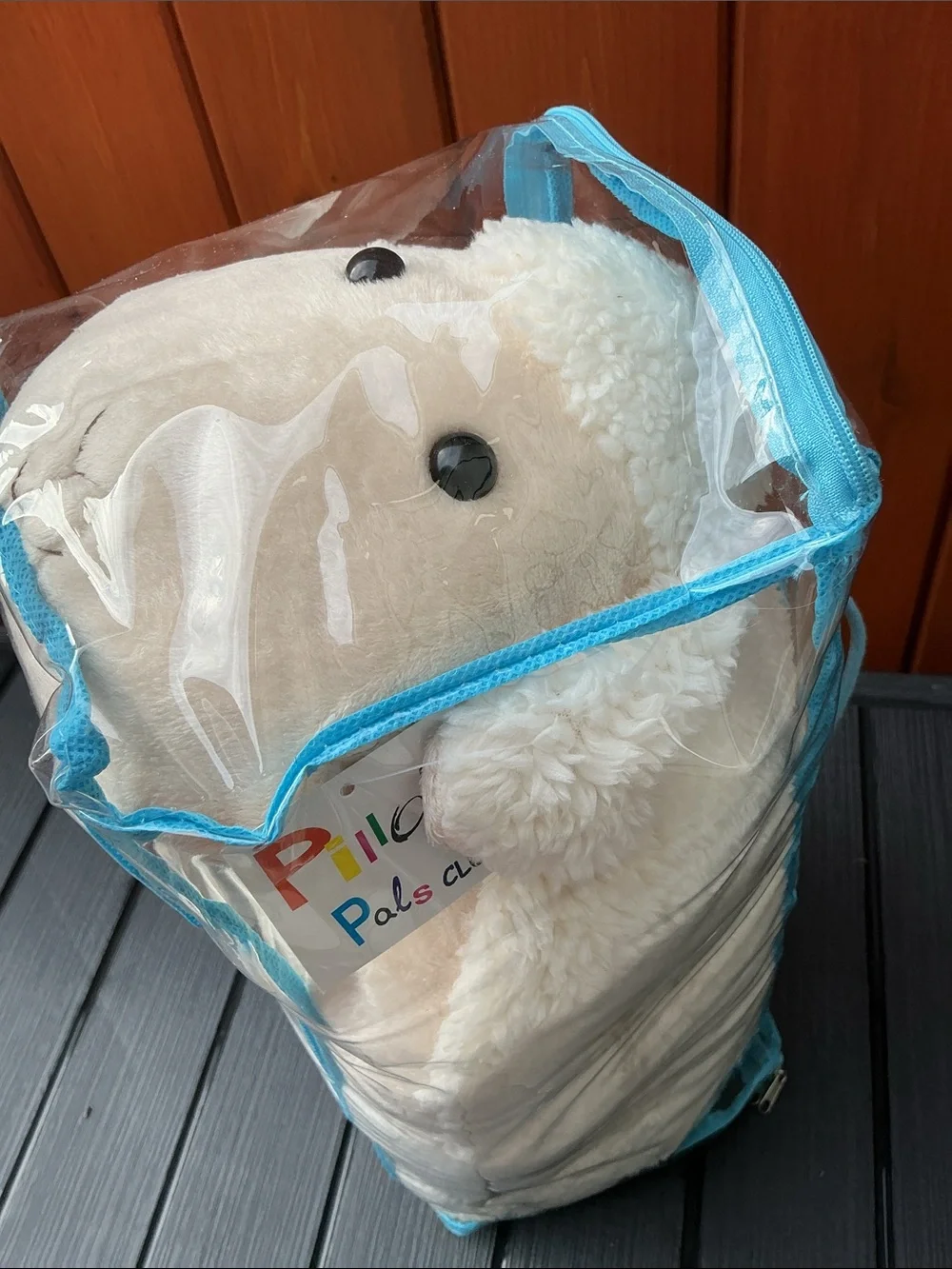 Pillow Pals Club Cuddly Cream Sheep Plush Bath Pillow.NEW